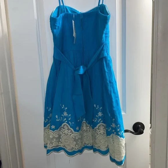 NWT Speechless Juniors Dress - size 11 - blue with spaghetti straps and back zip - Picture 13 of 13